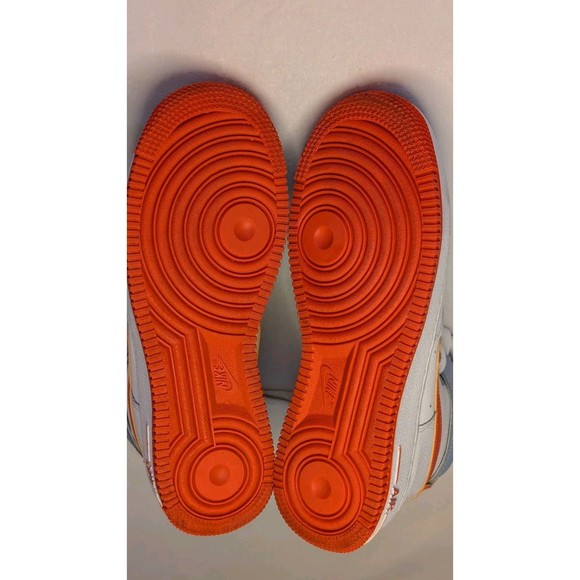 Nike AF-1  High (GS) 'Be Kind' Youth Sz 6.5 Hi-Top Sneakers Wht/Org #DC2198-100 - Picture 16 of 16